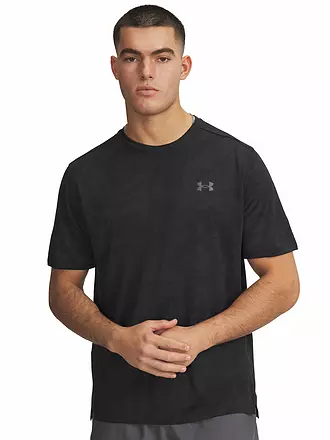 UNDER ARMOUR | T-shirt de fitness pour homme UA TechTM Vent Jacquard | schwarz
